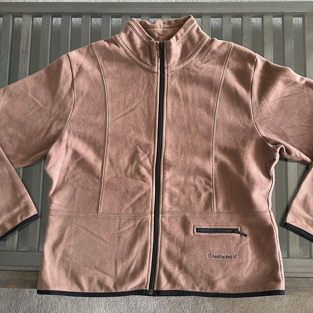 G GEAR FOR SPORTS JACKET~Size L/XL Chocolate Brown~NANTUCKET EMBROIDERED~Coat~